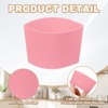 Unique Bargains Silicone Protective Heat Resistant Non Slip Coffee Cup Sleeve 6 Pcs - 3 of 4