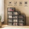 Nuria CRYSTAL CLEAR SHOE BOXES(12 pcs) | ARTFUL LIVING DESIGN-BLACK - 3 of 4