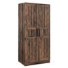 2-Door Wooden Wardrobe Armoire with LED and 4 Storage Shelves - ModernLuxe - 4 of 4