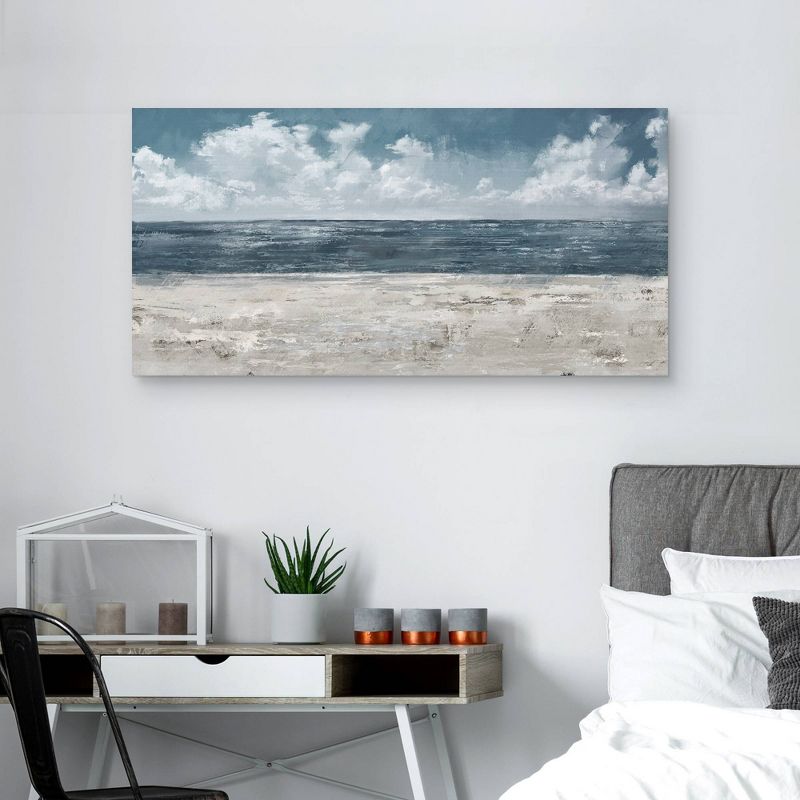 24&#34; x 48&#34; Beach Layers Light by Studio Arts Canvas Art Print - Masterpiece Art Gallery, 5 of 8