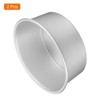 Unique Bargains Aluminum Nonstick Removable Bottom Wedding Birthdays Cake Pan 2 Pcs - 3 of 4