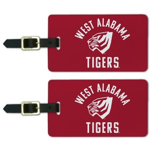 University of West Alabama Tigers Logo Luggage ID Tags Suitcase CarryOn Cards  Set of 2 - 1 of 4