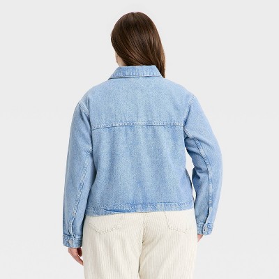 Women’s Cropped Painter Denim Jacket – Universal Thread