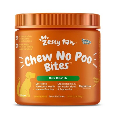 Zesty Paws Chew No Poo Supplements - Chicken - 90ct