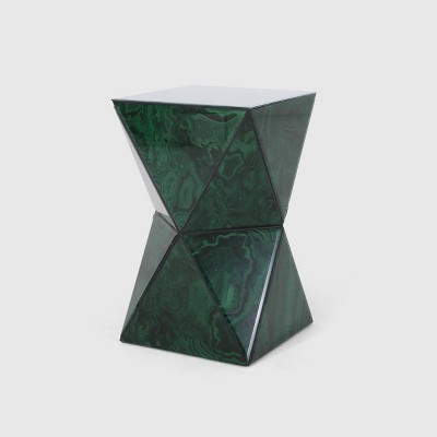 Aami Hourglass Side Table Green - Christopher Knight Home