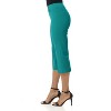 Rekucci Women's Ease into Comfort Capri with Button Detail - 2 of 4