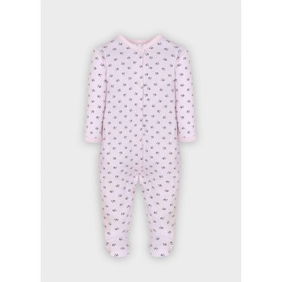 Girl Floral Print Footies - Minhon