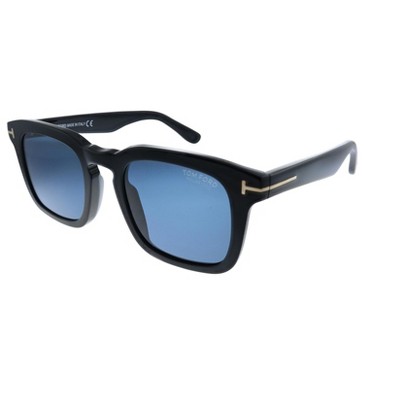 Tom Ford FT 0751 01V Mens Square Polarized Sunglasses Black 50mm