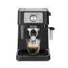  De'Longhi Stilosa Manual Espresso Machine, Latte & Cappuccino  Maker, 15 Bar Pump Pressure + Manual Milk Frother Steam Wand,  Black/Stainless, EC260BK & DLSC058 Coffee Tamper: Home & Kitchen