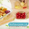 4-Pack Glass Food Storage Containers with Bamboo Lids, Microwave & Oven Safe - 3 of 4