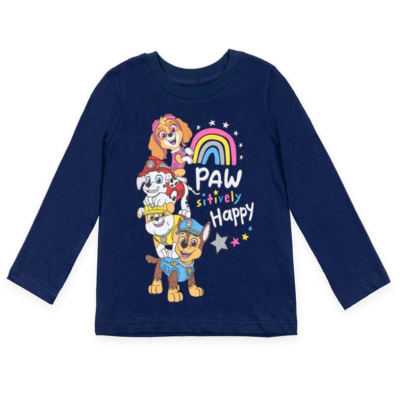 Paw Patrol Everest Rubble Marshall Girls 2 Pack Pullover T-Shirts Toddler , 2 of 8