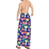 LA LEELA Men's Vacation Beachwear Lava Lava Sarongs Swimwear Cover Up Summer Long Holidays Wrap Vacation Pareo For Men One Size Blue, Floral - 4 of 4