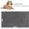 AMMER Pet Blanket, 2-Piece Set, for Dogs and Cats, 28x39-inch Thickened Style, Gray - 4 of 4