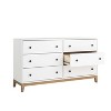 Prepac Nordik 6 Drawer Bedroom Dresser White/Oak - 3 of 4
