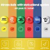 Colorful Foam Stress Balls 40-Pack, Fun Inspirational Toys for Anxiety Relief, Hand Exercise Gifts - 3 of 4