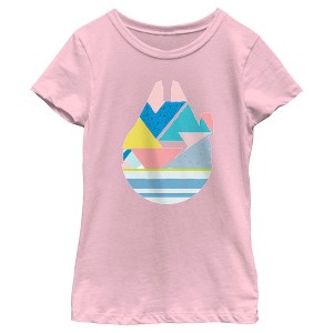 Girl's Star Wars Easter Egg Millennium Falcon T-Shirt - 1 of 4