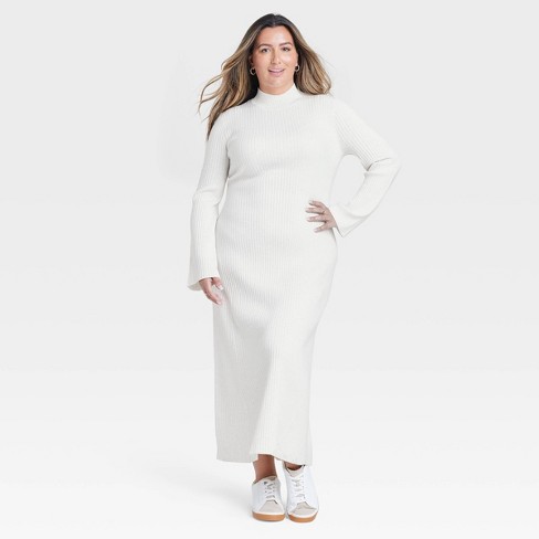 Women's Long Sleeve Maxi Sweater Dress - A New Day™ - image 1 of 3