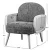 Nordlys Wood and Cane Lounge Chair Countryside Style Living Room - 4 of 4