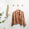 LunaLulinlk 4 Pack Minimalist Farmhouse Wood Coat Hooks Wall mounted - 2 of 4
