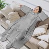 PAVILIA Wearable Blanket with Sleeves and Foot Pockets, Fleece Warm Snuggle Pocket Sleeved Throw for Women Men Adults - 3 of 4