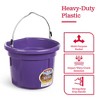 Little Giant P8FBPURPLE 2 Gallon All Purpose Flat Back Plastic Bucket - 4 of 4