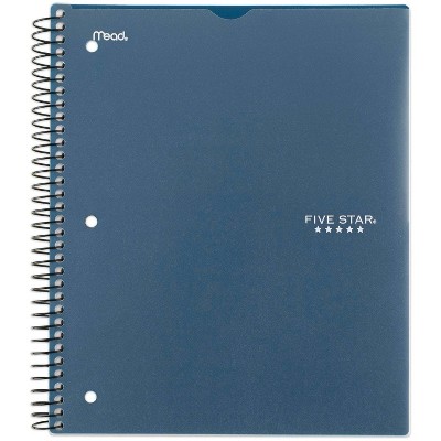 Photo 1 of Spiral Notebook 3 Subject Wide Ruled Customizable Teal - Five Star- 2 PACK- COLORS MAY VARY