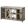Okak Storage Cabinet with 6 Shelves, Aquarium Stand with Cabinet for Fish Tank Accessories Storage for Living Room, Enterway - 2 of 4