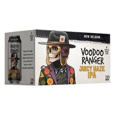 New Belgium Voodoo Ranger Juicy Haze IPA Beer - 6pk/12 fl oz Cans