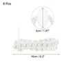 Unique Bargains Pearl Elastic DIY Wedding Bracelets White - 2 of 4