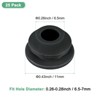 Unique Bargains Rubber Corrosion-Resistant Silicone Snap-in Locking Hole Plugs Black - 3 of 4