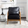 Vynxaria Brown/Beige/Gray/Black 25.4 Inch Accent Chairs with Arms and Soft Cushions, Great for Living Room, Bedroom, Office - 2 of 3