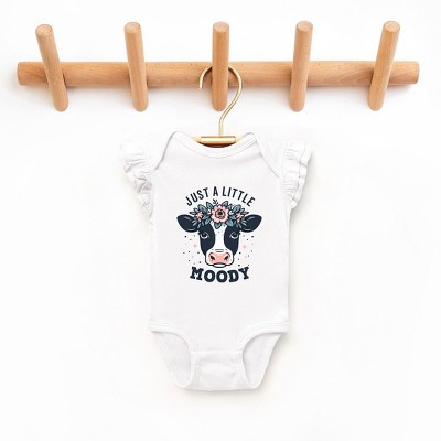 The Juniper Shop A Little Moody Baby Flutter Sleeve Bodysuit