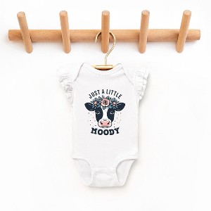 The Juniper Shop A Little Moody Baby Flutter Sleeve Bodysuit - 1 of 2
