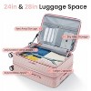 TOBILI Luggage Sets 3 Piece(20/24/28), Expandable Carry On Luggage ,Hard Shell and Lightweight Suitcase with Front Pocket and Spinner Wheels - 3 of 4