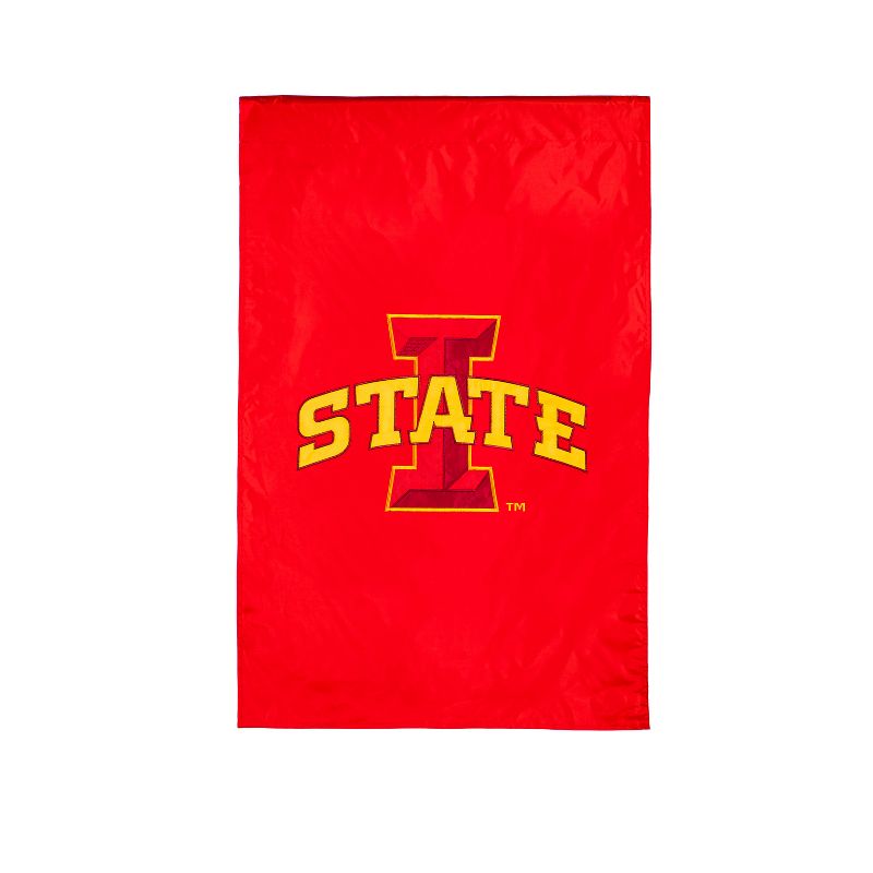 Evergreen NCAA Iowa State University Applique House Flag 28 x 44 Inches Outdoor Decor for Homes and Gardens, 2 of 8