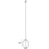 Pearson Collection Glass Pendant Light - Industrial Style, Dimmable, Brushed Nickel Finish - 4 of 4