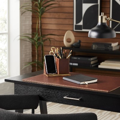 Wireless Charging Stand &#38; Pencil Cup Dark Brown - Threshold&#8482;_1