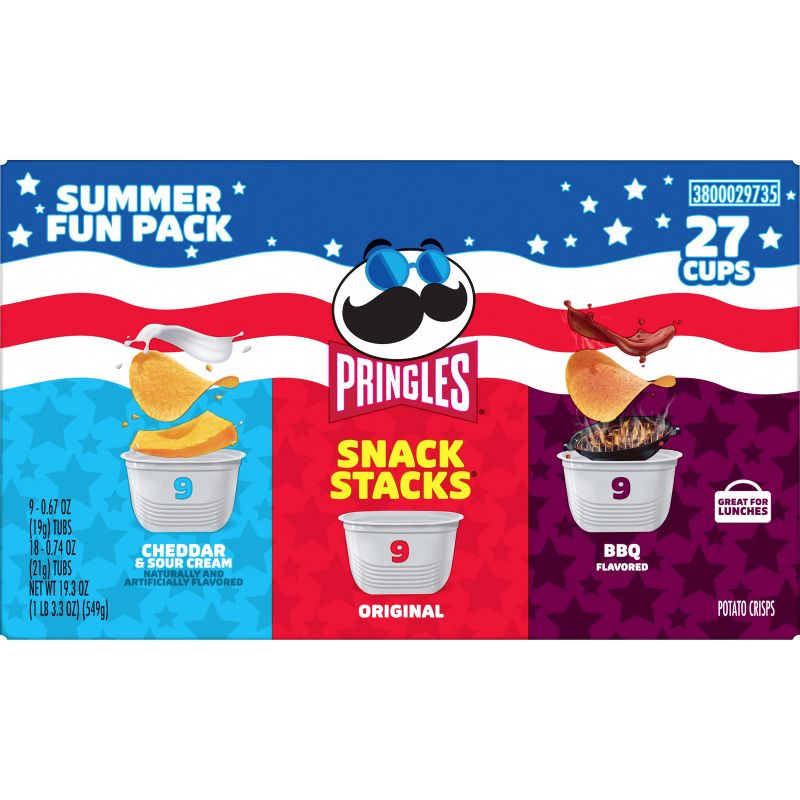 Pringles Snack Stacks Summer Fun Pack - 19.3oz/27ct, 4 of 7