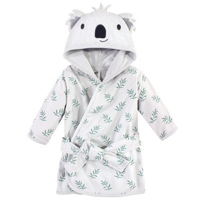 Hudson Baby Infant Unisex Cotton Rich Bathrobe, Koala, 0-9 Months