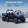 24V 4WD All-Terrain Kids Electric Ride-on Dump Truck,2-Seater with Remote Control,Dump Bed - 3 of 4
