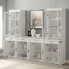 3pc Stanton Sideboard and Glass Door Pantry Set White - Crosley - 4 of 4