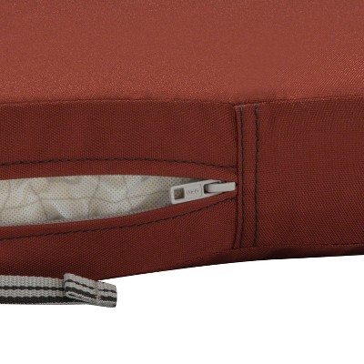 Ravenna Spice Water-Resistant Outdoor Chair Cushion 21"x19"