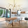 BAOURE Modern Sputnik Chandelier 18 Light, 47 in Mid Century Gold Ceiling Light Fixture with Crystal Globe Shade for Dining Room Kitchen Living Room - 4 of 4