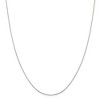 Black Bow Jewelry 0.6mm, Sterling Silver D/C Octagon Mirror Box Chain Necklace - 3 of 4