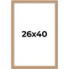 PosterPalooza | Weathered Yellow Picture Frame - UV Acrylic, Foam Board Backing, Hanging Hardware - 2 of 4