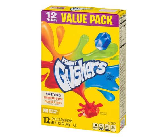 Fruit Gushers Fruit Flavored Snacks Value Pack -0.75oz