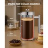 VEVOR French Press Coffee Maker, 51 Ounce Stainless Steel Coffee Press Tea Maker With Filter, Large Double Wall Insulated Presses Cold Brew, Silver - 2 of 4