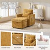 MOONMISS chenille lazy  recliner  with storage backrest and cell phone bracket  for living room bedroom small householdop Arcade Games - 3 of 4