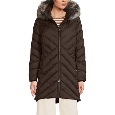 Lands' End Women's Insulated Cozy Fleece Lined Primaloft Coat