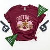 Simply Sage Market Women's Football Season Pink Helmet Short Sleeve Graphic Tee - 3 of 4
